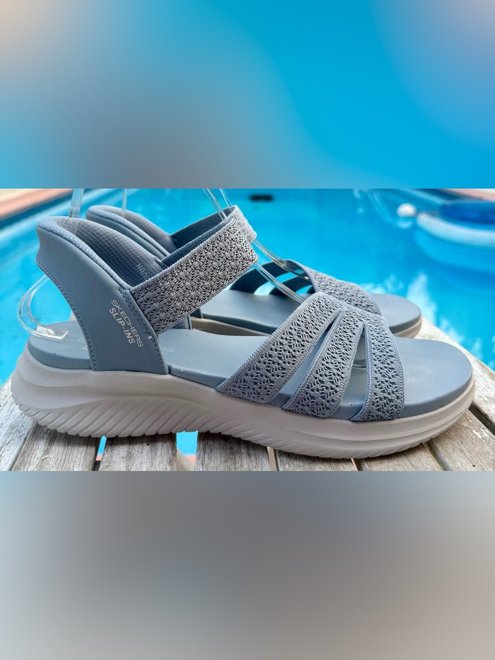 Skechers Women's Slip-ins Ultra Flex 3.0 Sandals Women’s 10.5~New - Picture 7 of 9